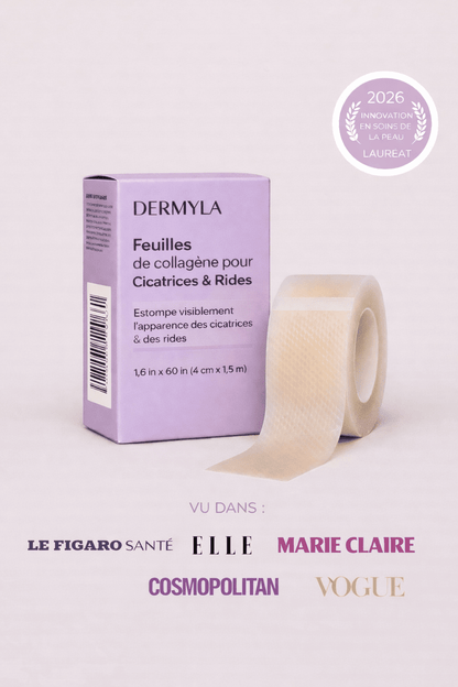 Dermyla - Feuilles de collagène en silicone – Hydratation luxueuse pour une peau radieuse - Ma boutique