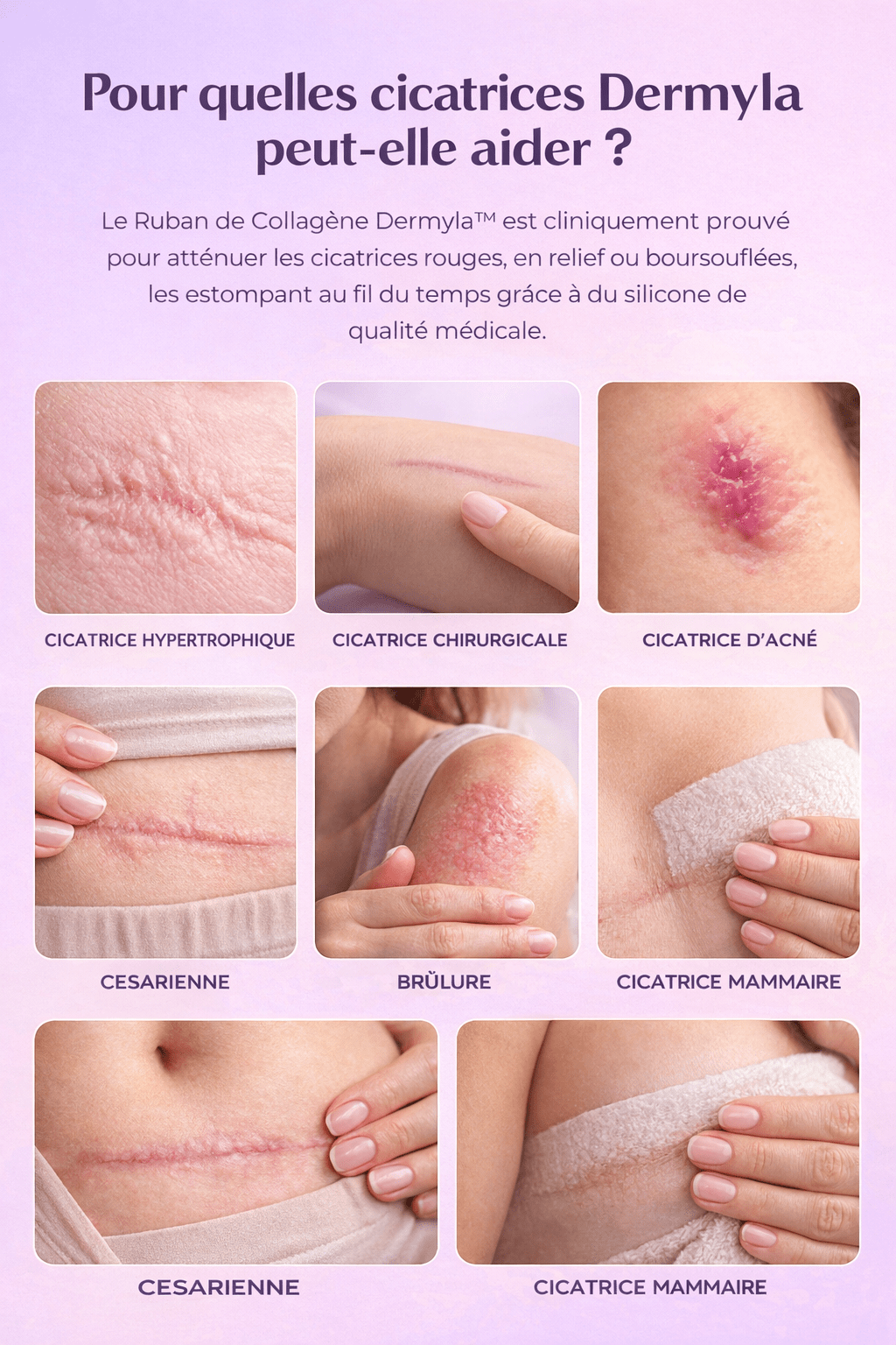 Dermyla - Feuilles de collagène en silicone – Hydratation luxueuse pour une peau radieuse - Ma boutique